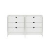 Manhattan Comfort Set of 2 Coney 3 Drawer Dressers - 2 of 4