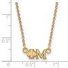 Black Bow Jewelry 14k Yellow Gold Plated Sterling Silver Phi Mu Greek Life Necklace 18 Inch - 2 of 4