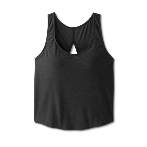 Sail With Me Black Tie-Back Cropped Tank Top