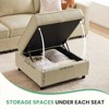 AZL1 Life Concept Accent Chairs Bean Bag Chair Adults Foam Big Beanbag Round Big Sofa for Lounging and Gaming All Ages, Gray, 24.8"*24.8"*13.5" - 4 of 4