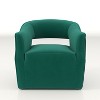 SEYNAR Modern Glam Velvet 360 Degree Swivel Open-Back Accent Armchair Set of 2 - 2 of 4