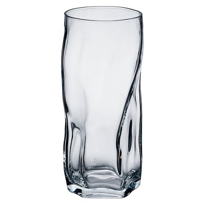 Bormioli Rocco SORGENTE Tall Drinking Glasses 15.5oz Highball Glass Set of 4 