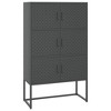 VidaXL Highboard Anthracite 31.5"x13.8"x53.1" Steel - 2 of 4