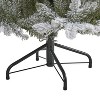 5ft. Flocked Spruce Artificial Christmas Tree with 200 Clear Lights and 604 Branches – Snow-Kissed Holiday X-Mas Glow - 4 of 4
