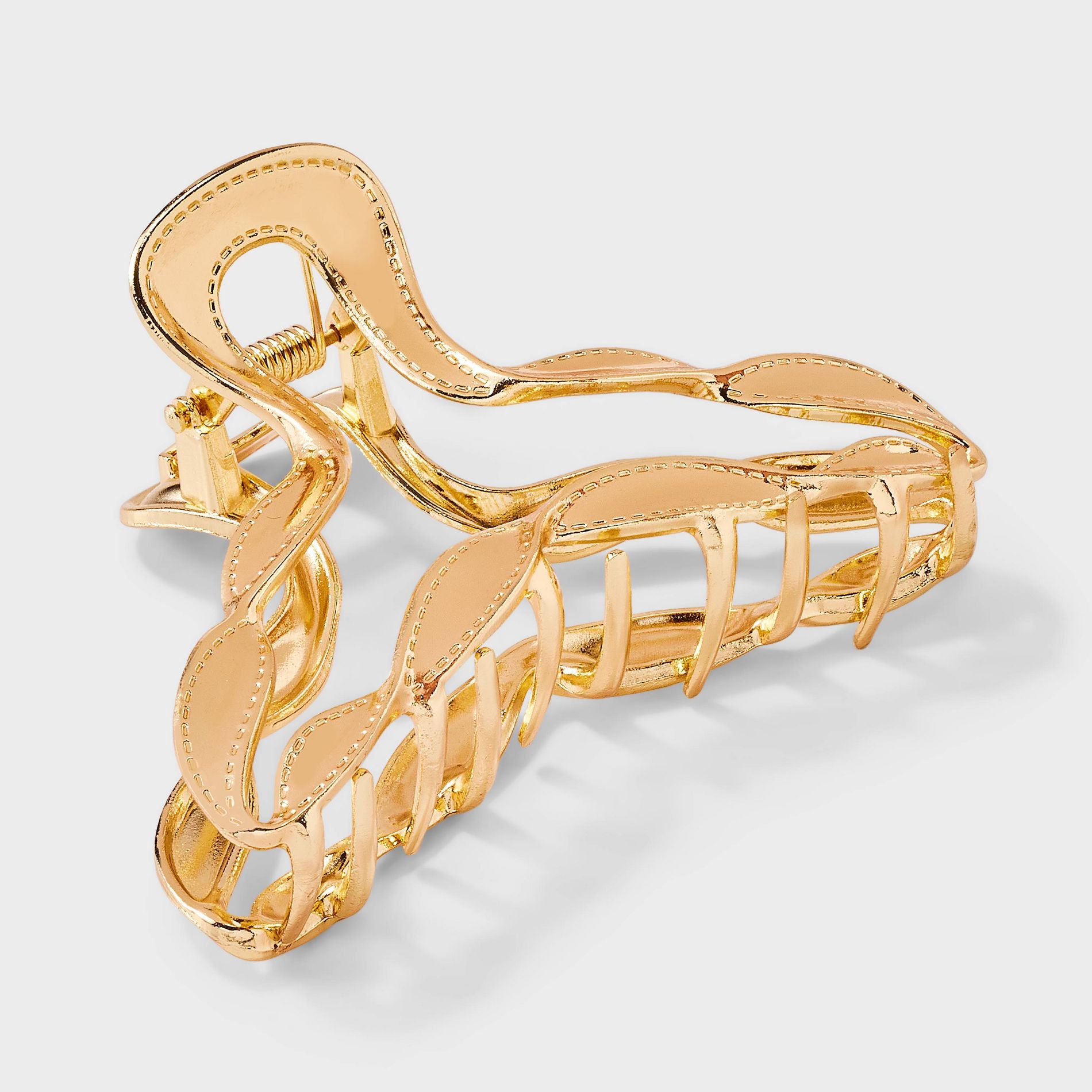 Gold Metal Twist Claw Hair Clip - Universal Thread™
