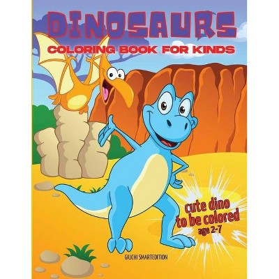 Cute Dinosaurs coloring book - by  Giuchi Smartedition (Paperback)