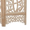 Modern Farmhouse Mdf Room Divider Screen Brown - Olivia & May: Indoor 4-Panel Partition, No Assembly Required - 3 of 4