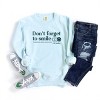 Simply Sage Market S.W.Smiley Don't Forget To Smile Garment Dyed Sweatshirt - 3 of 4