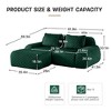 82" Flannelette L-Shaped Modular Sectional Sofas with Deep Seat, Movable Ottoman, Boneless Design, Buckle Connection and Anti-Slip Base - 4 of 4
