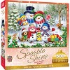 MasterPieces 500 Piece Glitter Christmas Jigsaw Puzzle - Frosty Family Moments - 2 of 4
