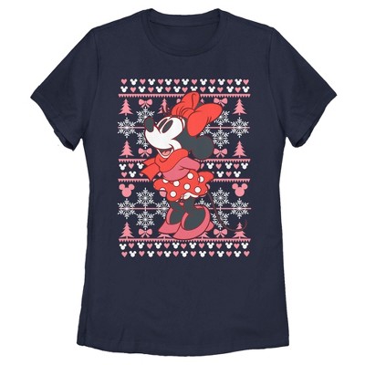 Women's Mickey & Friends Minnie Winter Sweater T-Shirt