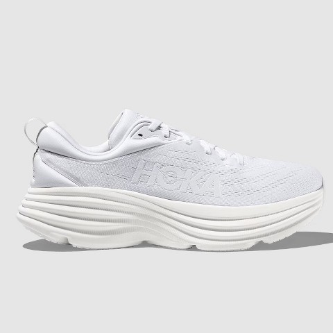 HOKA Men's Bondi 8 Running Shoes White/White, Size 8.5