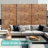 TUYOHW Metal Privacy Screen Outdoor, Decorative Privacy Panels, Freestanding Privacy Screen for Patio, Garden, Pool (White Square) - 4 of 4