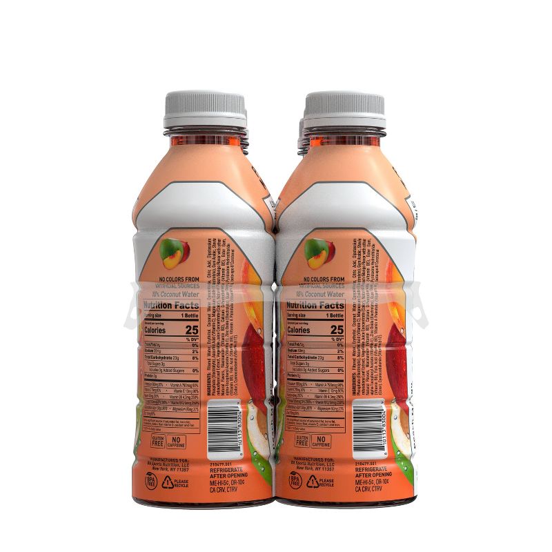 BODYARMOR Peach Mango LYTE Sports Drink - 6pk/20 fl oz Bottles, 3 of 4