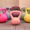 Fitvids Soft Kettlebell Ergonomic Grip, Iron & Sand Filled, 30 Pounds, Purple - 4 of 4