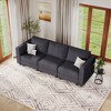 Belffin Corduroy Loveseat, Luxury Modular Love Seat with Storage, Modern Couch for Living Room - 4 of 4