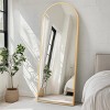 GlasFlength Full Length Mirrors Full Length Simple Mirrors Arched Mirror Flexible Placement Elegant Design For Bedroom, Gold, 72"*27"*1" - 2 of 4