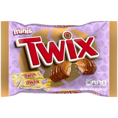 Twix Easter Chocolate Minis Caramel Cookie Candy - 10.43oz