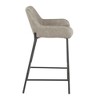 Contemporary Fixed-Height Counter Stool (Set of 2) with Padded Seat and Backrest - 3 of 4