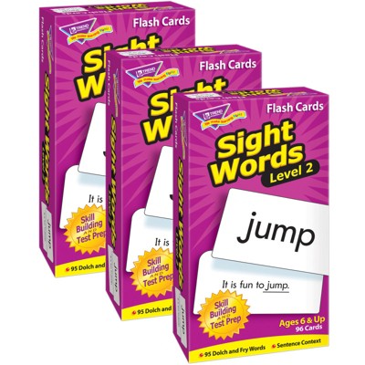 Trend Sight Words – Level 2 Skill Drill Flash Cards, 3 Packs