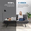 Vipbear 71-inch leather sofa, with adjustable backrest and armrests, multiple mode switching, fashionable sofa, suitable for small-sized apartments - 4 of 4