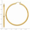 Black Bow Jewelry 3mm, 14k Yellow Gold Classic Round Hoop Earrings, 60mm (2 3/8 Inch) - 3 of 4