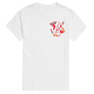 Men's - Disney - Minnie Kiss Art Short Sleeve Graphic T-Shirt - 1 of 4