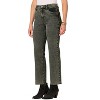 Women's Skyrise Frayed Hem Barely Boot Jeans with V-Yoke - Democracy - 2 of 4