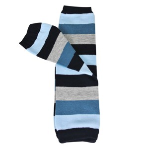Wrapables Colorful Baby & Toddler Leg Warmers, Stripes Multi-Blue - 1 of 2