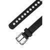 Allegra K Women's PU Leather Metal Buckle Skinny Hollow Grommet Waist Belts - 2 of 4