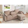 TiramisuBest Multi Functional Sectional Sofa Modular L Shape Plush Upholstery Cup Holder Adjustable Backrest Living Room - 2 of 4