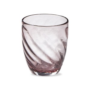 tag 12 oz. Optic Everything Glass Solid Pink Dishwasher Safe Beverage Glassware  Dinner Party Wedding Resturant - 1 of 2