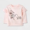 Baby Girls' 2pc Minnie Mouse Top and Bottom Set - Light Pink - image 3 of 4