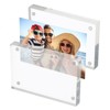 Unique Bargains Home Office Double-Sided Magnetic Acrylic Picture Frame - 3 of 4