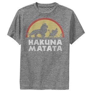 Boy's Lion King Hakuna Matata Silhouette Performance Tee - 1 of 4