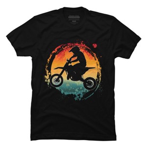 Men's Design By Humans retro motorcycle rider vintage By punsalan T-Shirt - 1 of 2