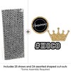 Big Dot of Happiness Hoco Dance - Paper Straw Decor - Homecoming Striped Decorative Straws - Set of 24 - 3 of 4