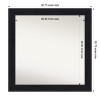 Amanti Art Abbey Black Non-Beveled Framed Bathroom Vanity Wall Mirror - 3 of 4