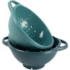 Debra's Kitchen Made in USA Berry Basket 2 Pack - Light and Dark Teal - 2 of 2