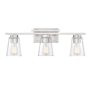 Savoy House Calhoun 3 - Light Vanity in  Satin Nickel - 1 of 4