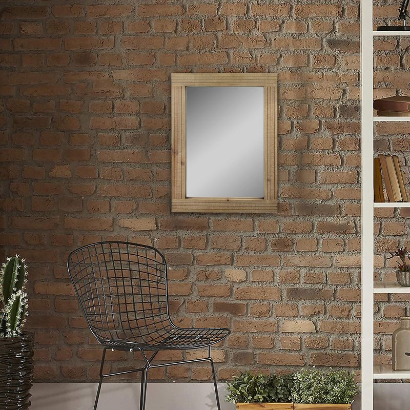 Rectangle Worn Wood Decorative Wall Mirror - Stonebriar Collection, 5 of 7