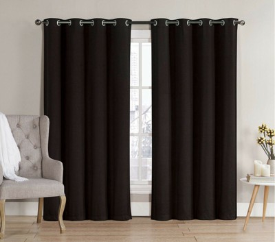 GoodGram 2 Pack Hotel Thermal Grommet 100% Blackout Window Curtain Panels