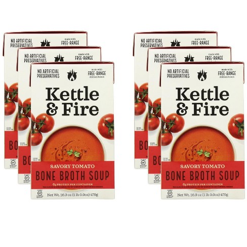 Kettle & Fire Soup, Bone Broth, Chicken Noodle - 16.9 oz