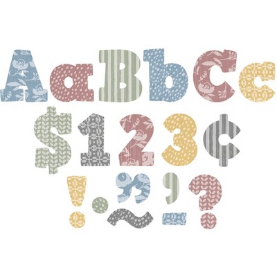 Teacher Created Resources Pastel Pop Lettere Alfabeto In Grassetto - 230 Pezzi: Maiuscole, Minuscole, Numeri, Punteggiatura Per Decorazione Aula