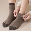 Anna-Kaci Women's 3 - Pack Colorblock Design Crew Socks with Soft Knit Fabric and Reinforced Heel and Toe - 3 of 4