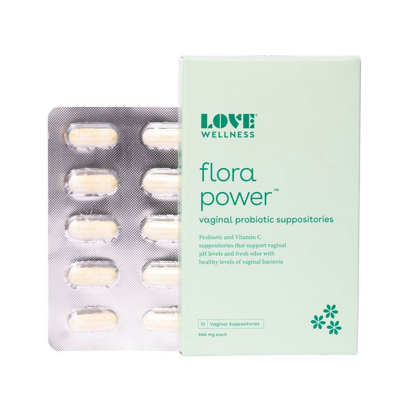 Love Wellness Flora Power For Balanced Vaginal Bacteria &#38; Odor Suppositories - 10ct, 3 of 10
