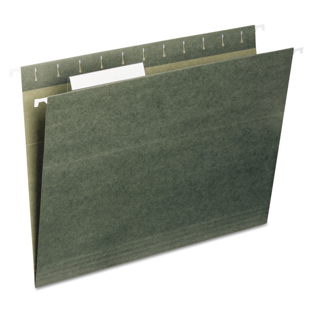 UPC 087547142158 product image for Universal Hanging File Folders, 1/5 Tab, 11 Point Stock, Legal, Standard Green,  | upcitemdb.com