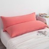 2 Pack Brushed Microfiber Body Pillowcases, Super Soft Body Pillow Cover with Envelope Closure - NTBAY - 3 of 4