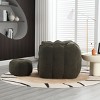 Bean Bag Sofa Couch With Ottoman,Bean Bag Chairs For Adult, Individual Sofa Chair With Footstool And Armrests For Living Room Lounge-Cuddlewood - 3 of 4
