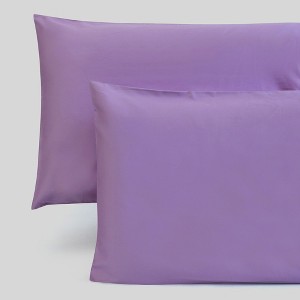 Fabdreams 400 Thread Count Certified Organic Cotton Sateen Pillowcase Set - 1 of 4